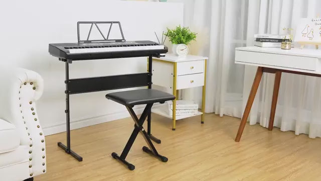 Garvee 61-Key Electric Piano Keyboard + Superior Quality + 3 Elite Teaching Modes + ABS Plastic + Rich Music Selections + USB MIDI + Home & Outdoor Use