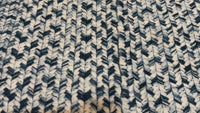 Garvee Bordered Grey Blue 5x7 Braided Collection Area Rug, Modern Washable Low Pile Non-Slip Polyester Carpet for Living Room and Bedroom