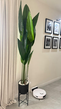 Garvee Set of 2 6FT Artificial Bird of Paradise Plant Fake Palm Tree with 17 Trunks for Indoor Outdoor