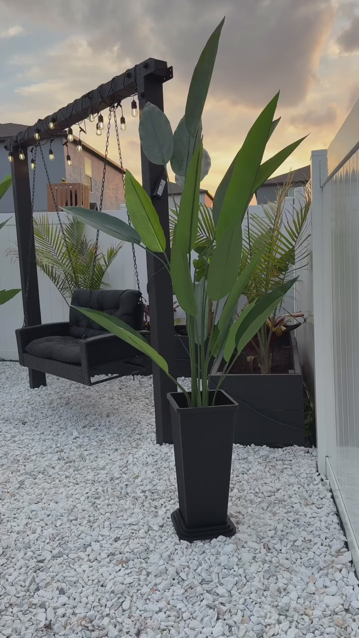 Garvee Set of 2 7FT Artificial Bird of Paradise Plant Fake Palm Tree with 20 Trunks for Indoor Outdoor