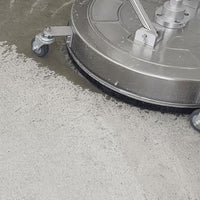 Garvee 24 in Pressure Washer Surface Cleaner, 4000 PSI Stainless Steel Driveway Cleaner with 4 Wheels, Dual Handles, 3/8 in Quick Connect & 2 Nozzles
