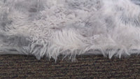 Garvee 5x8 Fluffy Bedroom Area Rug Washable Soft Shag Large Living Room Rug Non-Slip Backing Beige
