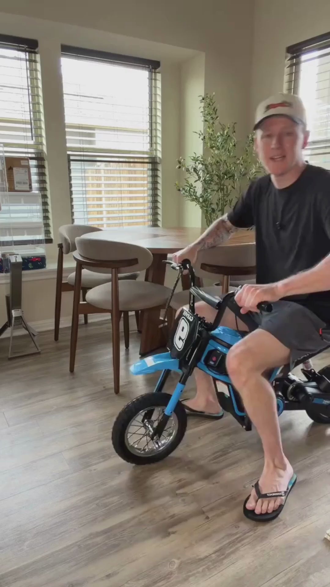 Garvee Ride - T Series: 24V-10A 350W Ride On Electric Dirt Bike For Kids Ages 13+, 14.29MPH, 3-Speed - Blue-9
