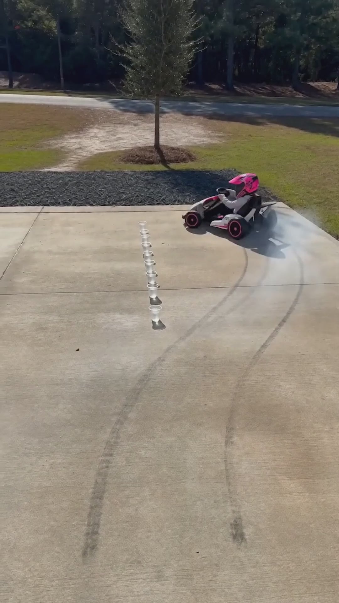 Garvee Ride - G Series: 6+,24V Drift Kart with 2X200W Strong Motor, 7AH Big Battery, Electric Pedals, Electric Go Kart Outdoor Race Toy - Pink