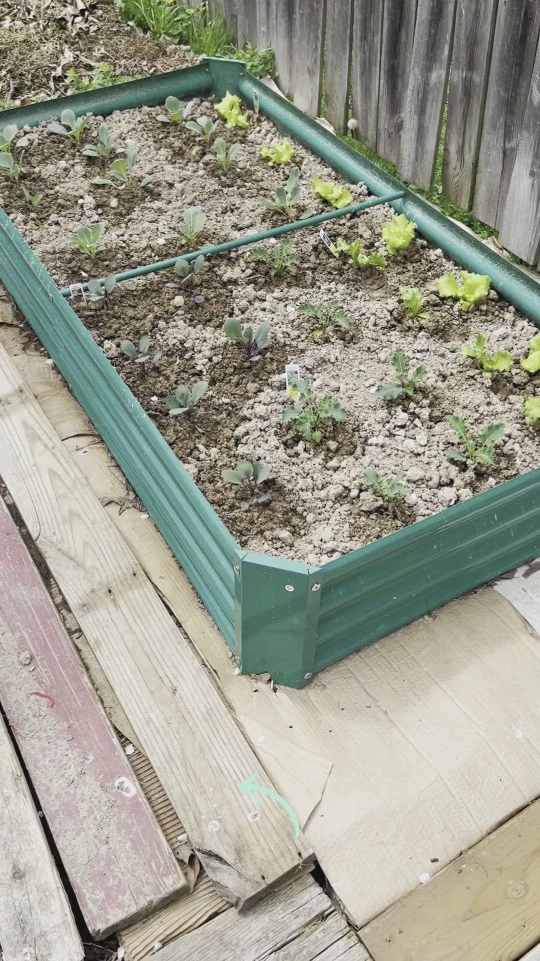 Garvee 8 × 4 × 2 ft Galvanized Raised Garden Bed, 0.5 mm Metal Planter Box with Open Bottom & X-Brace, 32 sq ft Deep Root Garden Bed for Vegetables, Herbs & Flowers, Green