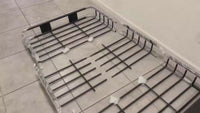 Garvee 51"x 36"x 5" Roof Rack Basket Rooftop Cargo Carrier with Extension Black Car Top Luggage Holder Universal for SUV Cars