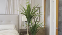 Garvee 6ft Artificial Dracaena Tree, Realistic Fake Tall Dracaena Plant for Indoor Décor, Adjustable Lifelike Faux Tree for Photo Backdrops, Nursery, Living Room, Office