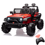 Garvee Ride - P Series: 24V Kids Ride-on Truck with Parental Remote Control, Battery Powered Ride on Car for Boys Girls 3-6 Yrs, Red - Red
