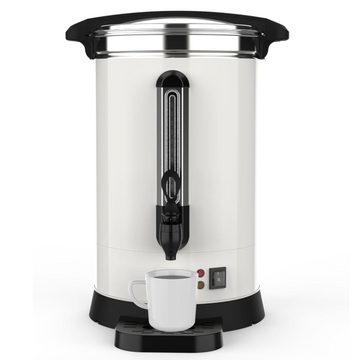 Garvee 100 Cups Coffee Urn,14L/3.8 Gallon Double Wall Commerical Coffee Maker for Buffet Catering Wedding Gathering,Large Capacity Hot Coffee Dispenser,Stainless Steel Hot Water Urn