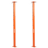 Garvee Heavy Duty Adjustable Floor Jack Post 2 Pack – 18,000 lbs Capacity – 53-93in Height Range – For Basement Joist, Beam Lifting & Leveling – Ideal for Construction & Repair – Orange-Red, 53-93in