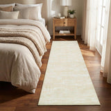 Garvee Washable Runner Rug 2x6 Hallway Runner Rug Modern Solid Color Non Slip Runners Minimalist Low Pile Non-Shedding Long Rugs Soft Thin Foldable Mat for Entryway Kitchen Bathroom Bedside Cream - Cream White
