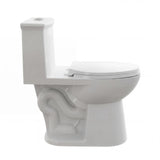 Garvee ADA Compliant High Height Integrated Ceramic Toilet White Dual Flush with Soft Close Seat