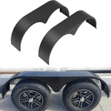 Garvee Double Axle Trailer Fenders for 13-15" Wheels, Heavy Duty Plate Steel, Electrophoretic Coating, Weldable, Fits Enclosed & Teardrop Trailers