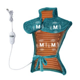 Garvee Massaging Heating Pad for Neck and Shoulders and Back, 24" x 35" Large Electric Heating Pad for Back Pain Relief with 3 Heat Levels, 4 Massage Settings, 2H Auto Shut-Off, 4 Massage Motors, Teal - Teal