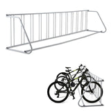 Garvee Single Side 12 Bike Floor Rack 12-Bike Capacity Heavy Duty Steel Vertical Storage Marine-Grade Powder Coating Freestanding Weighted Base For Garages & Yards - Gray | 12-Car Single-Sided