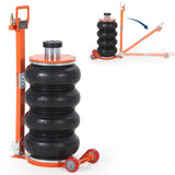 Garvee 6 Ton Air Jack, 13227 lbs Quadruple Bag Pneumatic Jack with Heightened Column, Adjustable Handle, and Thick Rubber Pad, Lifts up to 26", 2-5 Seconds Fast Lifting for Cars and Trucks