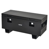 Garvee 42"x18"x20" Heavy-Duty Steel Truck Bed Tool Box - Lockable Waterproof Jobsite Chest with Removable Feet, Side Handles, and Dual Locks, Black with Silver Floral Spray Coating, Ideal for Trucks, Trailers, and Garages, Black - Black