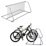 Garvee Double Side 12 Bike Floor Rack 71" Length Heavy Duty Steel Freestanding Weighted Base Vertical Storage Garage Yard - Gray | 12-Car Single-Sided