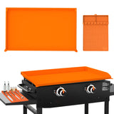 Garvee 2-Pack Orange Silicone Griddle Cover & Accessories Set - 36 inch Griddle Mat and 16 inch Non-Stick Grill Protector - Thick, Reusable Food-Grade Silicone for Blackstone & Grills - Dirt & Rust Protectio