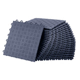 Garvee 50 Pack 12"X12" Interlocking Garage Floor Tiles,Double-Sided Non-Slip Flooring, Heavy Duty PVC Garage Flooring Tiles Covering for Basement, Workshop & Repair Shop, Graphite Gray