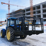 Garvee Attachments 48"X72" Mesh Telehandler Work Platform, Two Man Safety Basket, Forklift Telehandler Attachment, Safety Cage to Complete Aerial Tasks