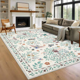 Garvee Ultra Soft Area Rug for Living Room, Bedroom, or Office - Modern Soft fabric Carpet - Durable Home Decor - Large Size -Beige, 10x13ft - Beige