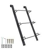 Garvee 3-Step Window Well Egress Ladder, 510 lb Carbon Steel Hooked Escape Ladder for Basement Windows & Balcony Railings, Black - Black
