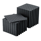 Garvee 100 Pack 12"X12" Interlocking Garage Floor Tiles,Double-Sided Non-Slip Flooring, Heavy Duty PVC Garage Flooring Tiles Covering for Basement, Workshop & Repair Shop,Black