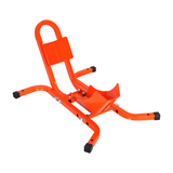 Garvee 1800 Lb Capacity Heavy Duty Motorcycle Wheel Chock – Dirt Bike Wheel Chocks Adjustable 16"-21" Tire Fit for Cruisers, Dirt Bikes & ATVs, Rust-Resistant Steel Trailer & Garage Mount,Orange - Orange