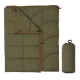 Garvee Multi-Function Camping Blanket - Ultralight Convertible Sleeping Bag & Warm Blanket 79x55 Inch Waterproof for Outdoor Camping, Hiking & Travel - Green