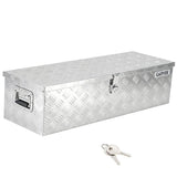 Garvee 30"X13"X9.6" Aluminum Truck Bed Tool Box - Heavy Duty Diamond Plate, Lock and Keys, Weather-Resistant, Side Handles, 30x13x9.6 in, Pickup Trucks & Trailers - Silver