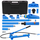 Garvee Porta Power Hydraulic Jack Kit, 12 Ton (26,455 lbs) Heavy-Duty Auto Body Frame Repair Tool with 4.6ft (1.4m) Oil Hose, Portable Ram Set, and Storage Case for Car, Truck, Garage Lifting, and Bending, Blue - Blue