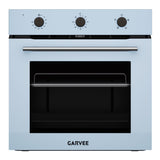 Garvee 24" Built-In Electric Wall Oven - 2.5 Cu.Ft 2000W 360° Convection Single Oven with 5 Rack Positions, White - White