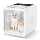 Garvee 72L Pet Dryer Box for Cats & Small Dogs, 360° Airflow Drying Machine with Smart Temperature Control, Low Noise & LED Display, 5 Air Outlets, White