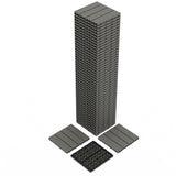 Garvee Waterproof interconnected Deck Tiles – 12"x12" Composite Patio Flooring – 48PCS All-Weather Outdoor Plastic Pavers – Easy DIY Installation for Balcony, Porch, Pool, Garden, Backyard – Grey – 48PCS/set