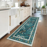 Garvee Ultra Soft Runner Rug for Hallway and Living Room - Soft fabric Non-Slip Carpet - Modern Home Decor Floor Mat - Long Size, Dark Green, 2x6ft - Dark Green