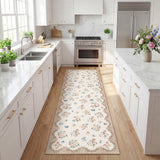Garvee Foldable Printed Carpet - Washable Carpet, Living Room Carpet, Home Decor Rug, Easy Care Carpet, Soft Carpet - Beige