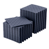 Garvee 100 Pack 12"X12" Interlocking Garage Floor Tiles,Double-Sided Non-Slip Flooring, Heavy Duty PVC Garage Flooring Tiles Covering for Basement, Workshop & Repair Shop, Graphite Gray