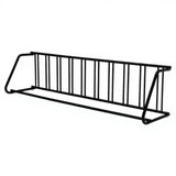 Garvee Floor Bike Rack Single-Side 10-Bike Heavy Duty Steel Grid Dividers Freestanding 2mm Reinforced Steel Outdoor Garage Yards - Black