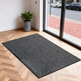 Garvee Commercial Entrance Mat 24×35 in, Heavy Duty Non-Slip Door Rug, Low Profile Waterproof Entryway Mat for Office, Store & Indoor Outdoor Use - Gray