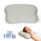Garvee Cervical Neck Pillow for Neck and Shoulder Pain Relief, Cooling Ergonomic Memory Foam Pillow, Orthopedic Support Cushion for Side Back Stomach Sleepers, Grey