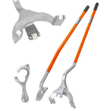 Garvee Tire Mount Demount Tool Kit, Manual Tire Changer w/Bead Keeper, 22.5" to 24.5" Tire Changer, Manual Tire Changing Tools for Car Repairing - Orange