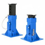 Garvee Heavy-Duty 22 Ton Jack Stands, 2 Pack Pin Type Supports with Quick-Lock for Trucks, RVs & Trailers, 13-19.68 Inch Adjustable Height, Professional Automotive Garage Equipment, Blue - Blue