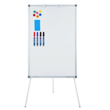 Garvee Magnetic Portable Dry Erase Easel Whiteboard – 36"X24" Tripod Height Adjustable Flipchart Stand for Office, Classroom, Home (White) - White
