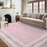 Garvee Soft Pink Area Rug - Soft and Stylish Carpet for Living Room, Bedroom, Nursery, Home Decor, 5x7ft - Pink