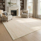 Garvee Modern Solid Washable Rug 5x7 Living Room Rug Non Slip Ultra Soft Non-Shedding Floor Cover Low Pile Stain-Resistant Minimalist Throw Carpet for Bedroom Kids Room Nursery Office Dorm Beige - Beige