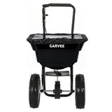 Garvee 80 lb Push Broadcast Spreader, Walk-Behind Lawn & Garden Spreader with 29 L Hopper, 0–12 ft Coverage, 13" All-Terrain Wheels & 20-Level Flow Control for Seed, Fertilizer, Salt & Ice Melt, Black - Black
