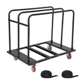 Garvee Folding Table Cart Heavy Duty Drywall Cart 1800 LBS Capacity 5" PU Swivel Wheels Steel Powder-Coated Durable Party Events Factory Warehouse