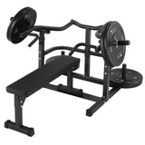 Garvee Commercial-Grade Plate Loaded Bench Press Machine, 1300 lbs Capacity, Independent Iso-Lateral Arms, Adjustable Chest & Shoulder Press Station for Home Gym - Putter Black with Pedal Upgraded Version