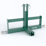 Garvee Robust 3 Point Trailer Hitch Receiver for Tractor – 2" Category 1 Quick Hitch Drawbar Adapter – Includes Suitcase Weight Brackets – Green - Green